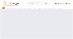 Desktop Screenshot of intega-kaffeemaschinen.de