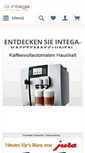 Mobile Screenshot of intega-kaffeemaschinen.de